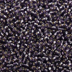 Miyuki Round Seed Bead 11/0 Silver Lined Lavender 22g Tube (24)