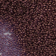 Toho Round Seed Bead 11/0 Transparent Gold Luster Lilac 2.5-inch Tube (202)