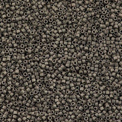 100g Miyuki Delica seed bead 11/0 Matte Silver DB321