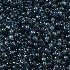 Miyuki Round Seed Bead 8/0 Transparent Dark Blue 22g Tube (2411)