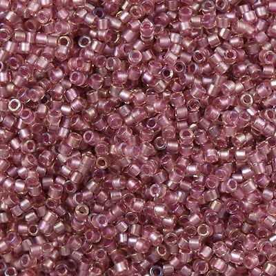 Miyuki Delica Seed Bead 11/0 Amethyst Inside Dyed Color Orchid 2-inch Tube DB1745