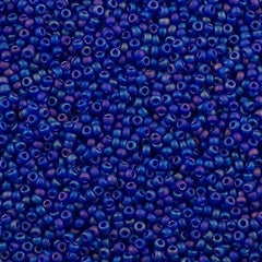 Miyuki Round Seed Bead 11/0 Matte Cobalt AB 22g Tube (151FR)