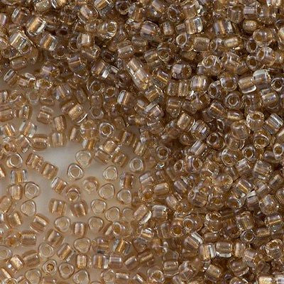 Miyuki Triangle Seed Bead 10/0 Inside Color Lined Honey Beige 10g (1522)