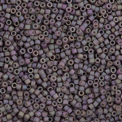 Miyuki Delica Seed Bead 11/0 Matte Metallic Wisteria Gold Luster AB 7g Tube DB1065