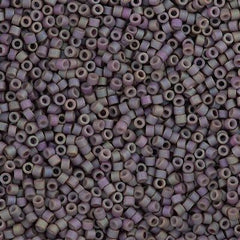 Miyuki Delica Seed Bead 11/0 Matte Metallic Wisteria Gold Luster AB 7g Tube DB1065