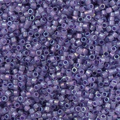 freezing lavender seeds Sparkling Purple Lined Opal AB Miyuki Delica Beads 11/0 Db1753-tb