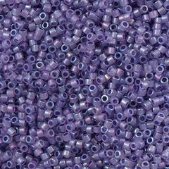 Miyuki Delica Seed Bead 11/0 Lavender Inside Dyed Color Grape Freeze 2-inch Tube DB1753