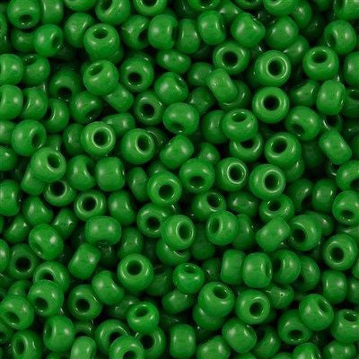 Miyuki Round Seed Bead 8/0 Opaque Jade Green 22g Tube (411)