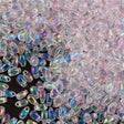 Miyuki Long Drop Seed Bead Inside Color Lined Pale Pink AB 24g Tube (265)