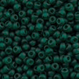 Miyuki Round Seed Bead 6/0 Transparent Matte Dark Green 20g Tube (147F)