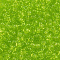 Miyuki Round Seed Bead 6/0 Transparent Lime 20g Tube (143)
