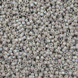 Miyuki Delica Seed Bead 11/0 Opaque Glazed Turtle Dove Grey AB 2-inch Tube DB1508