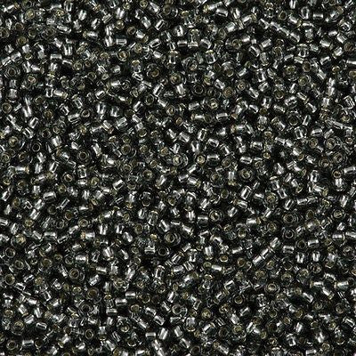 Toho Round Seed Bead 11/0 Silver Lined Gray 19g Tube (29B)