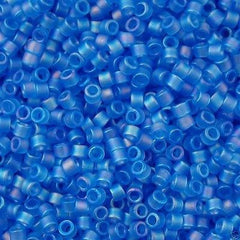 Miyuki Delica Seed Bead 11/0 Matte Azure AB 7g Tube DB1285