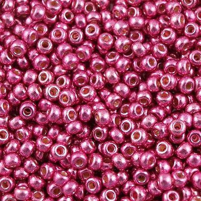 Miyuki Round Seed Bead 6/0 Duracoat Galvanized Hot Pink 20g Tube (4210)