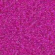 Miyuki Round Seed Bead 15/0 Inside Color Lined Fuchsia 2-inch Tube (209)