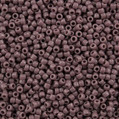 Toho Round Seed Beads 8/0 Opaque Amethyst 5.5-inch tube (52)