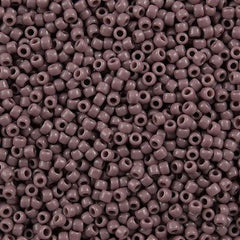 Toho Round Seed Beads 8/0 Opaque Amethyst 5.5-inch tube (52)