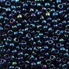 50g Toho Round Seed Beads 6/0 Metallic Blue Iris (82)