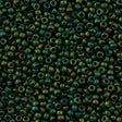 Miyuki Round Seed Bead 8/0 Matte Metallic Dark Green Iris 22g Tube (2066)