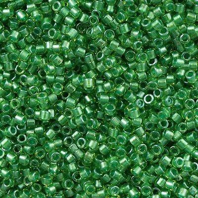 25g Miyuki Delica Seed Bead 11/0 Inside Dyed Color Green DB916