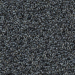 Miyuki Round Seed Bead 15/0 Inside Color Lined Sparkle Charcoal 2-inch Tube (1559)