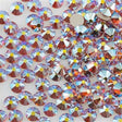 144 TRUE CRYSTAL Rose Flat Back SS20 Topaz AB (203 AB)