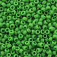 Toho Round Seed Bead 8/0 Opaque Matte Mint 5.5-inch tube (47F)