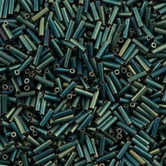 Miyuki 6mm Bugle Bead Matte Metallic Patina 5-inch Tube (2008)