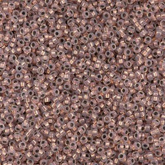 Miyuki Round Seed Bead 15/0 Copper Lined Crystal Opal 2-inch Tube (198)