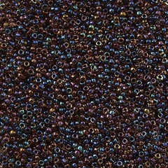 Toho Round Seed Bead 15/0 Inside Color Lined Navy Yellow 2.5-inch Tube (245)