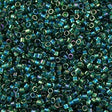 Miyuki Delica Seed Bead 11/0 Transparent Dark Green AB 2-inch Tube DB175