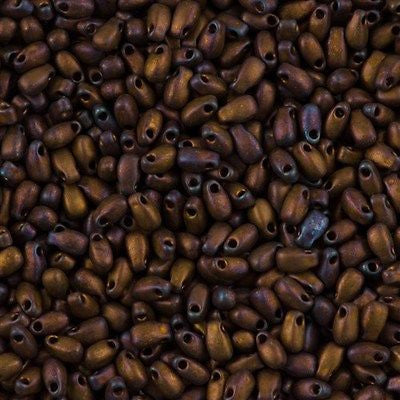 Miyuki Long Drop Seed Bead Matte Metallic Copper 10g  (2005)