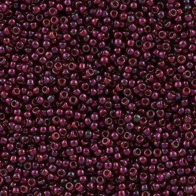 Toho Round Seed Bead 8/0 Gold Luster Raspberry 5.5-inch tube (332)