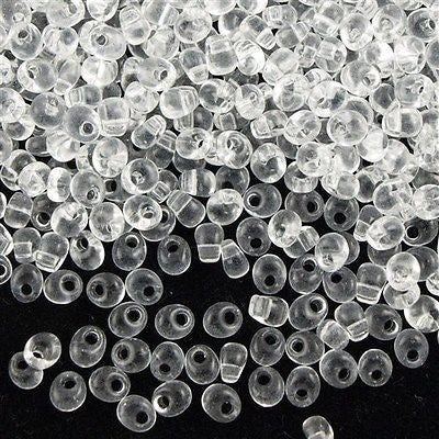 Miyuki 4mm Magatama Seed Bead Transparent Crystal 10g (131)