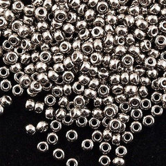 Miyuki Round Seed Bead 6/0 Nickel Plated 20g Tube (190)