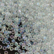 Miyuki Triangle Seed Bead 10/0 Crystal AB 10g (1151)