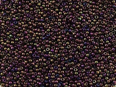 Toho Round Seed Bead 15/0 Metallic Plum Iris 2.5-inch Tube (85)