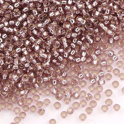Miyuki Round Seed Bead 15/0 Silver Lined Amethyst 2-inch Tube (12)