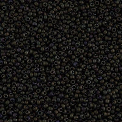 Miyuki Round Seed Bead 11/0 Metallic Matte Olive 22g Tube (2013)
