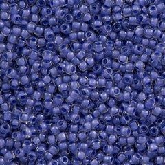 Toho Round Seed Bead 11/0 Inside Color Lined Purple 2.5-inch Tube (966)