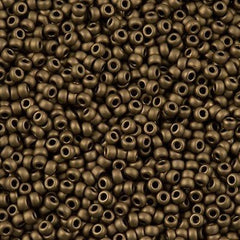 Miyuki Round Seed Bead 8/0 Metallic Matte Bronze 22g Tube (2006)