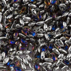 Czech Rizo 2.5x6mm Beads Crystal Bermuda Blue 21g Tube (00030BBL)