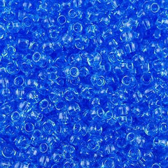 Toho Round Seed Bead 11/0 Transparent Light Sapphire 2.5-inch Tube (13)