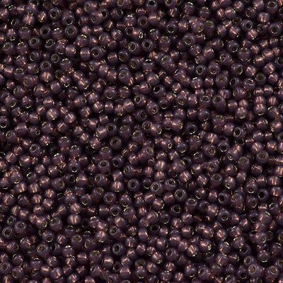 Toho Round Seed Bead 11/0 Silver Lined Milky Nutmeg 2.5-inch Tube (2114)