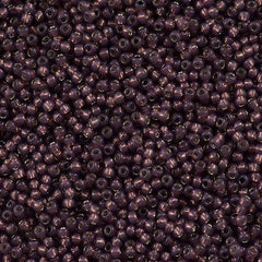 Toho Round Seed Bead 11/0 Silver Lined Milky Nutmeg 2.5-inch Tube (2114)