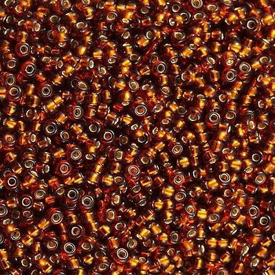 Miyuki Round Seed Bead 8/0 Topaz Silver Lined 22g Tube (5)