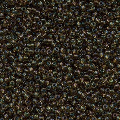 Toho Round Seed Bead 11/0 Inside Color Lined Light Topaz Olivine 2.5-inch Tube (281)