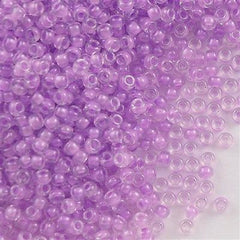 Miyuki Round Seed Bead 6/0 Inside Color Lined Lavender 20g Tube (222)