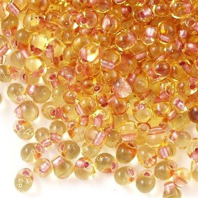 Miyuki Drop Fringe Seed Bead Red Lined Light Topaz 24g Tube (41)